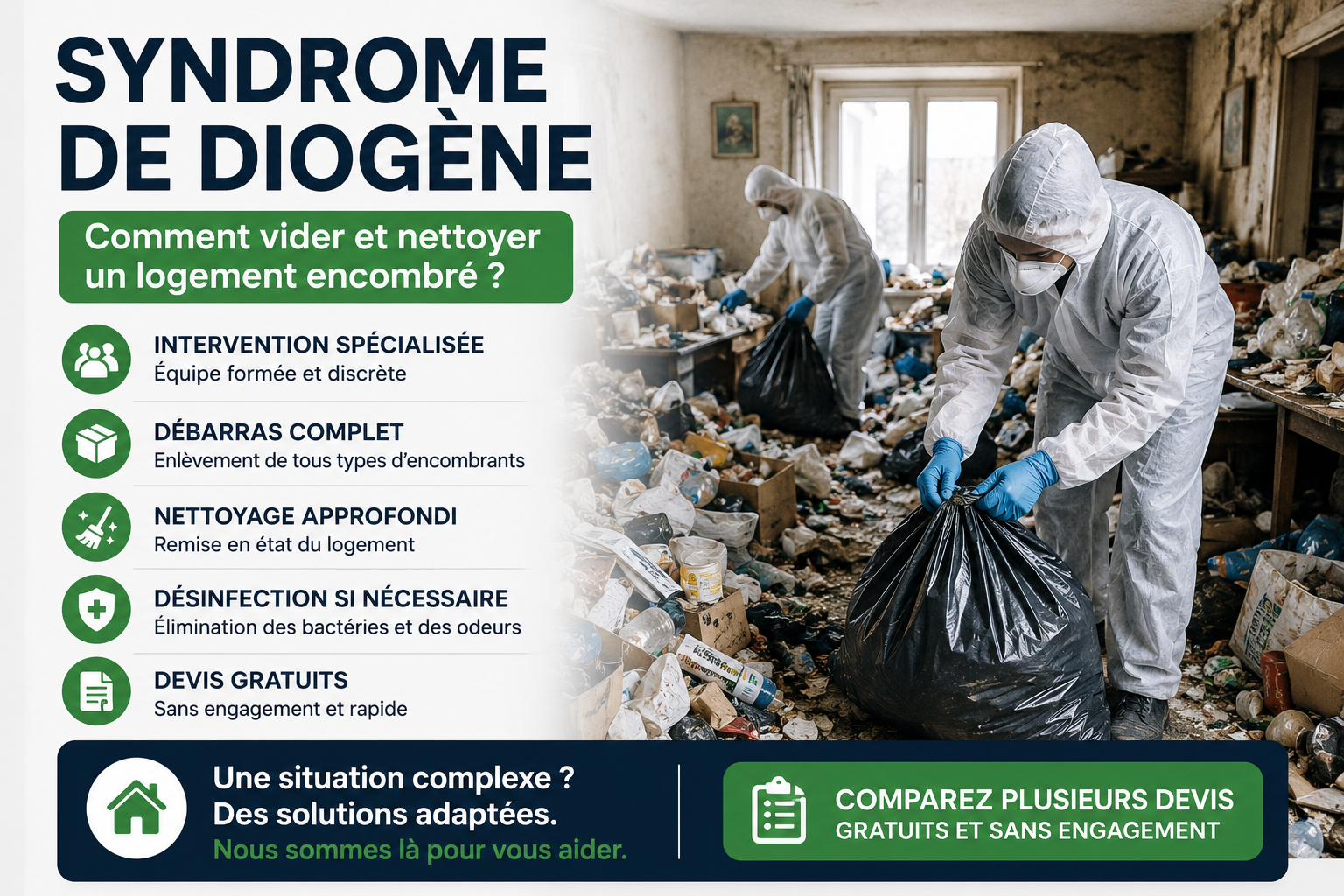 Syndrome de Diogène : comment vider et nettoyer un logement ?